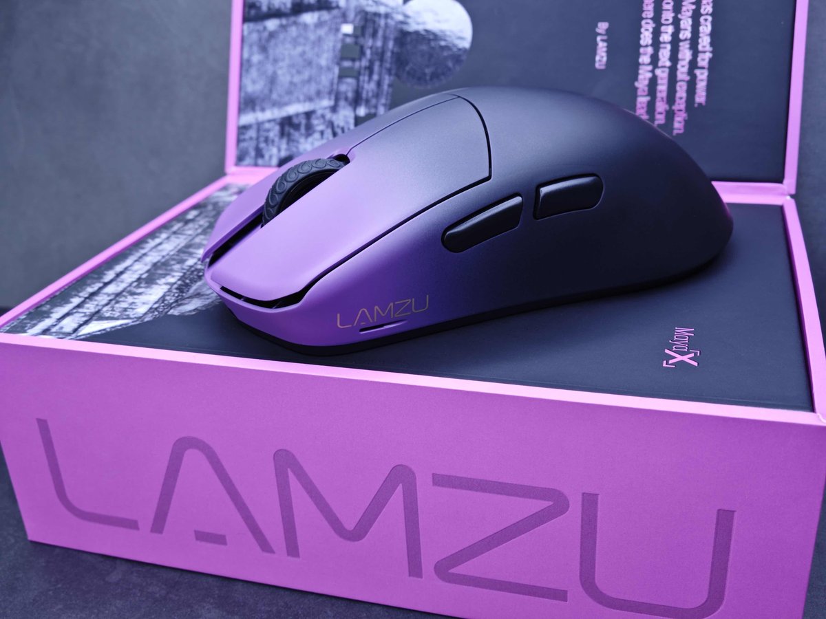 LAMZU maya x 8k パープルシャドウ e-zoa.com｜[LAMZU（ラムズ）] ゲーミングマウス MAYA X Purple Shadow