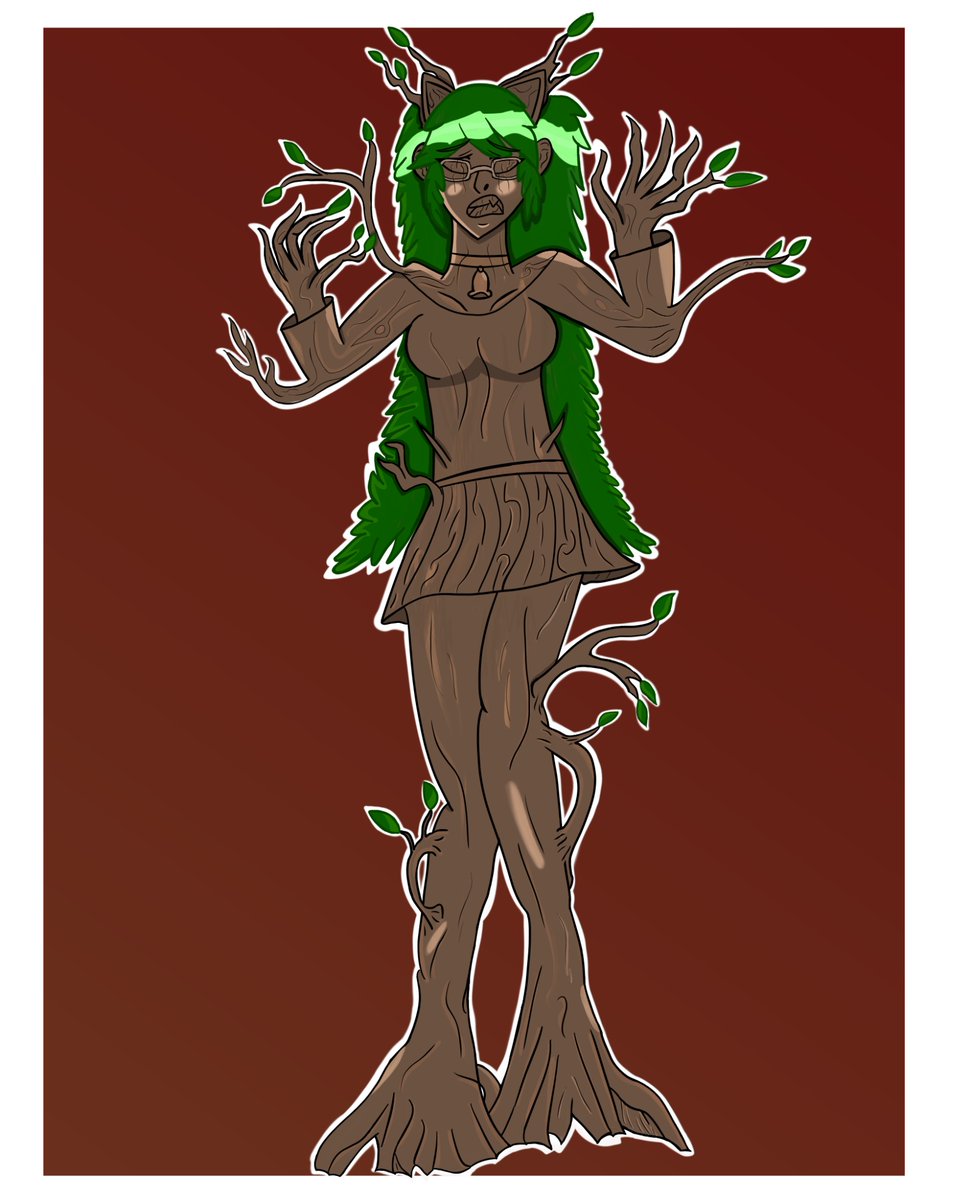 ASFRTusto's tweet photo. Oc Cat Girl turned into a wooden statue. 

Welp guys, here it’s my first COMM, commissioned by @EPaintednose who wanted her OC to be turned into a wooden statue, specially almost like a tree. Hope you guys don’t mind of some WOOD.

#石化 #固め #petrification #asfr #状態変化 https://t.co/K7bMHOhezp