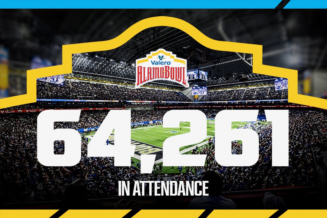 valeroalamobowl's tweet photo. San Antonio always shows out 😎
#ValeroAlamoBowl https://t.co/1s6fDhEgWs