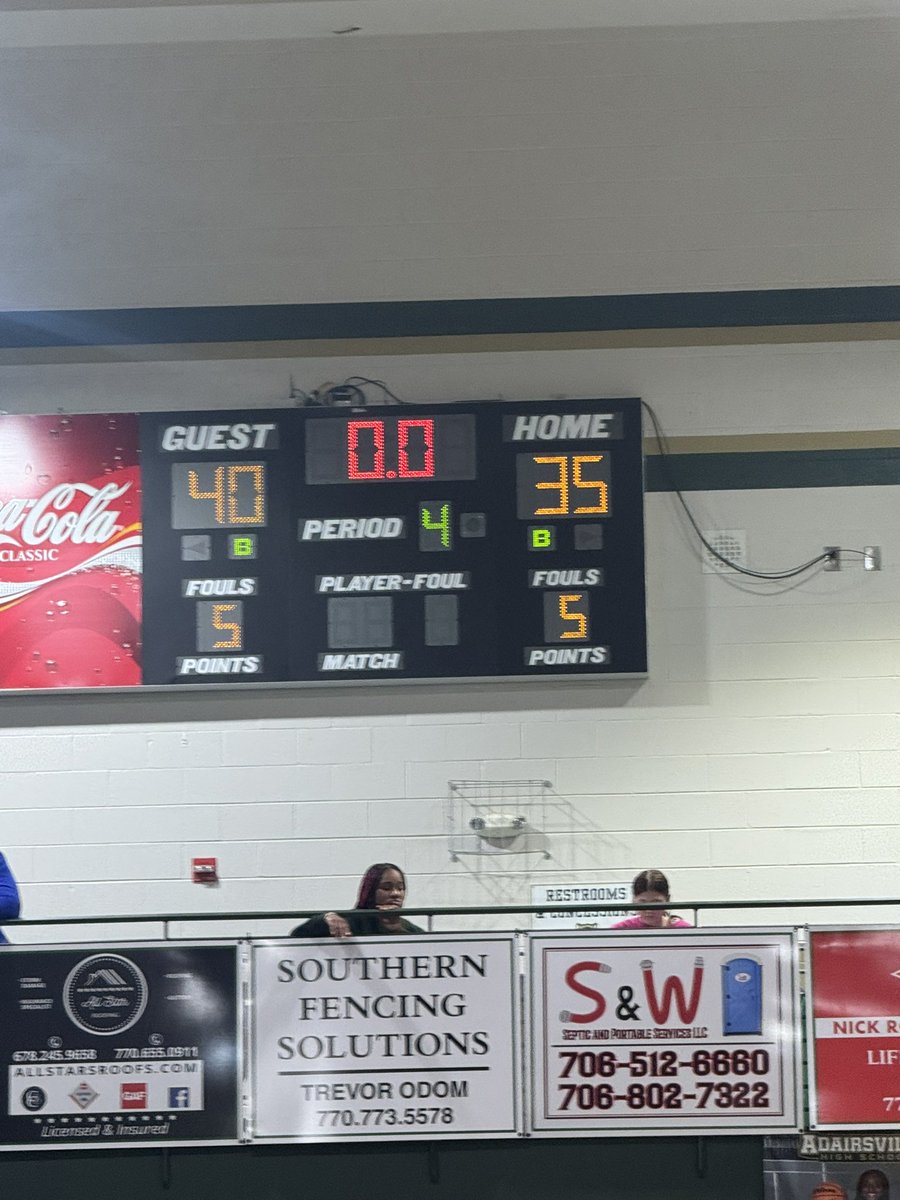 Your Lady Warriors defeated a talented Model team 40-35. 

<a href="/JTayhoops44/">JaiTayhoops</a> led all scorers with 17
<a href="/Hananiah_bell/">Hananiah</a> added 8

We are headed to the championship on Monday 12/30. The Lady Warriors will face a talented Sonoraville team at 7pm. The game is at Adairsville High school.
