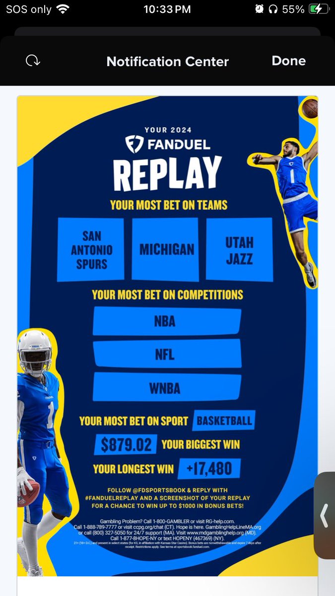 Avian_JMoney's tweet photo. @FDSportsbook #FanDuelReplay https://t.co/9AB31rOLq5