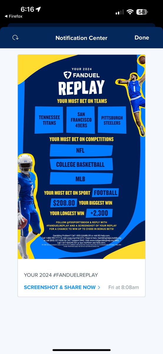m_foxxx's tweet photo. @FDSportsbook #FanDuelReplay https://t.co/sxKW7qLEsM