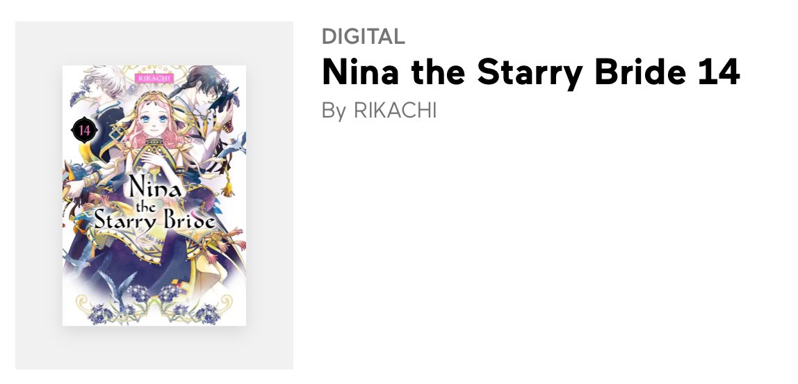 Nina the Starry Bride ✨ Anime on Oct 7! on X: “Volume 14 of Nina