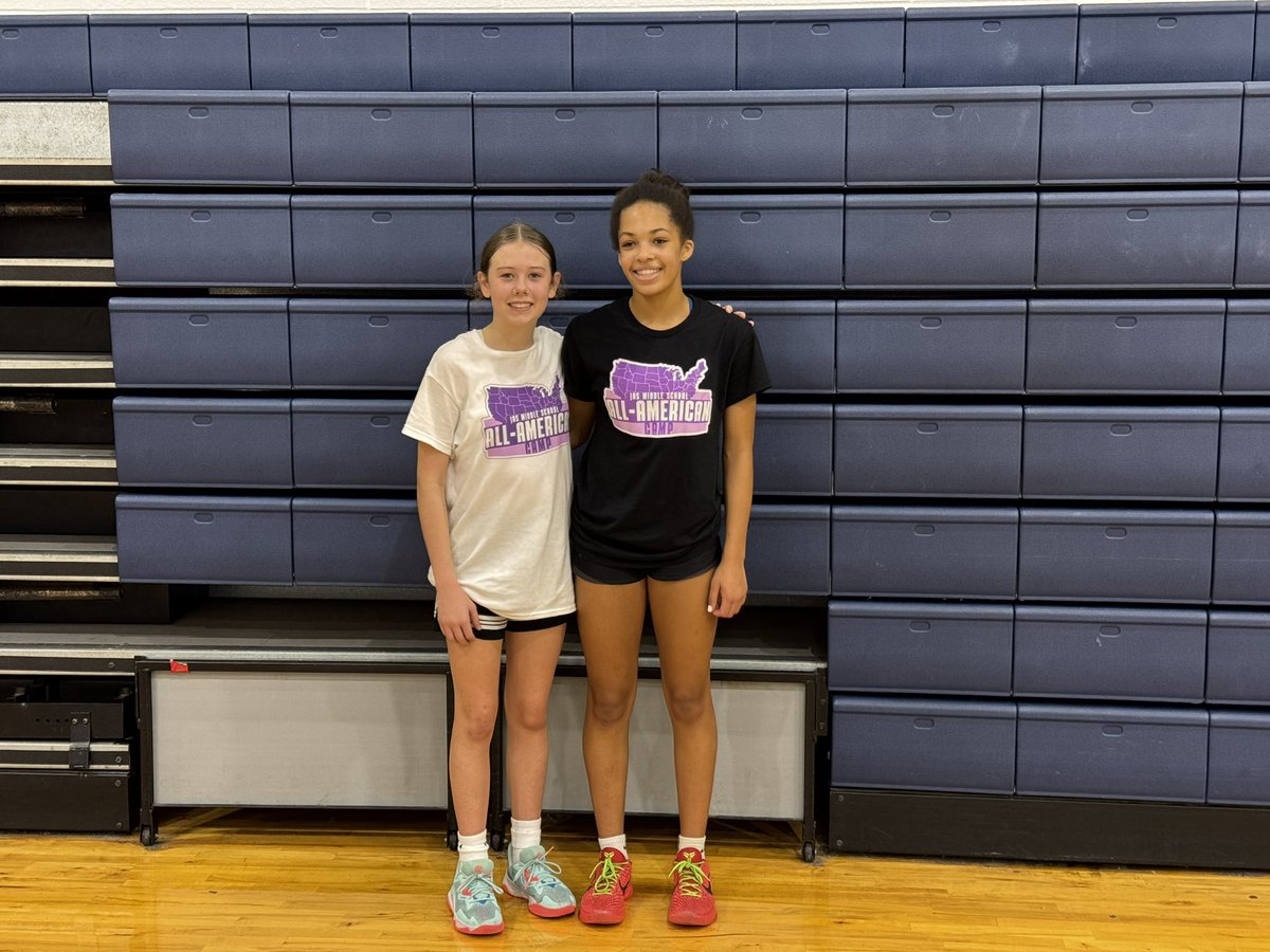 Fun first day at <a href="/JrAllStarBB/">Jr. All-Star Girls Basketball</a>. Great seeing my <a href="/WVThunder2029/">WV Thunder 2029 Chapman</a> teammate Avery. Looking forward to competing again tomorrow!