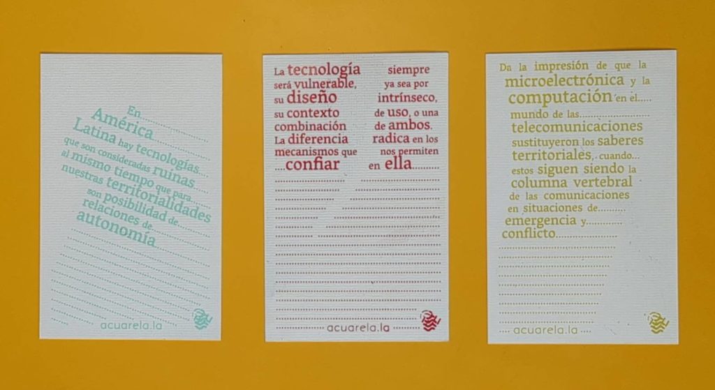Nuestra relación con la montaña y la mar creó lazos de comunicación mucho antes de las telecomunicaciones. Postales con collages de @yumnia_duarte, impresas en risografía por <a href="/rizomancias/">taller_rizomancias</a>, serigrafiadas por Chava con el diseño y cuidado de La Cosa Mostra. acuare.la/postales-la-mo…