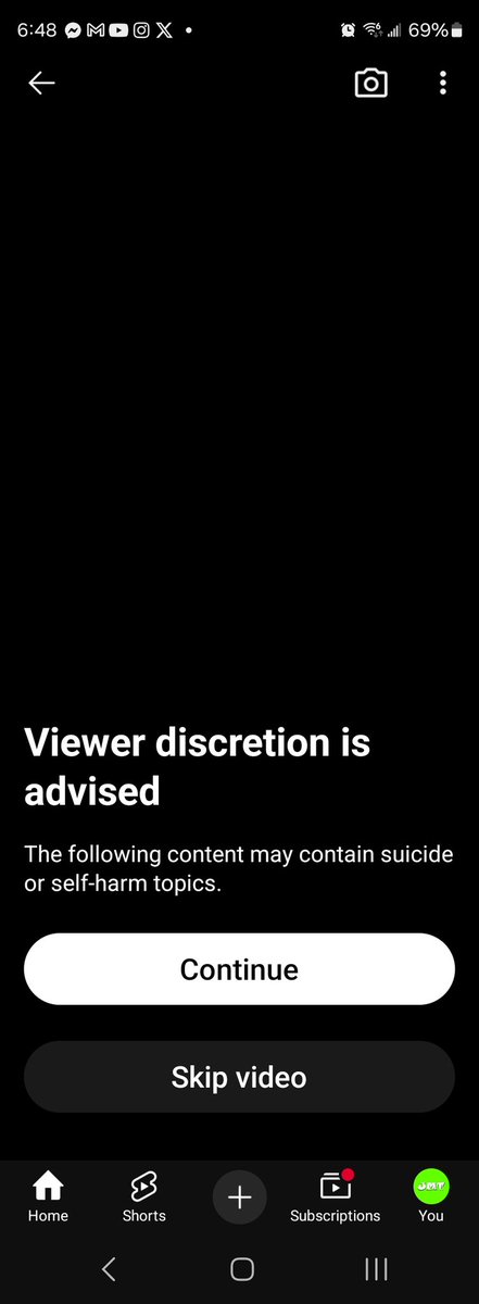 JewishMusicTO's tweet photo. @YouTube it's nice to see that you have a content warning on difficult topics like this, but the Mike Rafi video talking about MAID is not actually showing the VIDEO after hitting continue.

It's just playing audio. https://t.co/5gYOcud27y