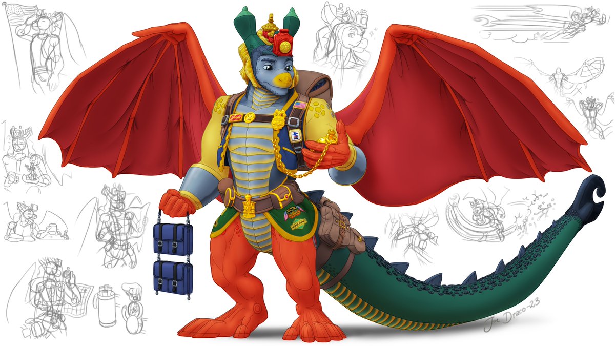 My boi Johnny again, but if he was one of the 'elder' dragon guardians for some smol purple boi to meet and take advices from, or something like that. :P
#TheBraveEngineer #CaseyJones #Johnny #DragonTrain #HowToDragonYourTrain #SpyroTheDragon #ReignitedTrilogy