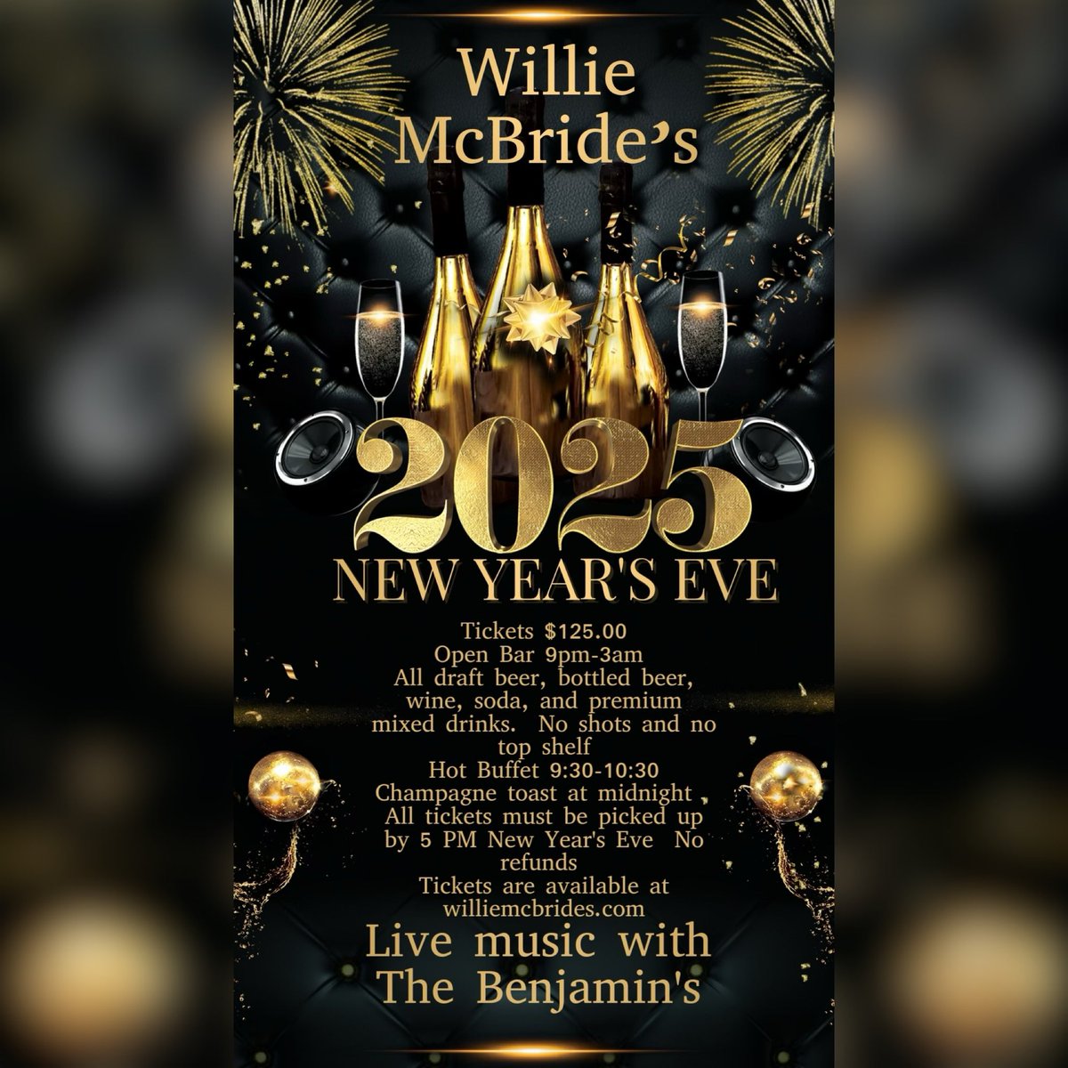 Grab your NYE TICKETS! <a href="/Willie_McBrides/">Willie Mcbride's</a>