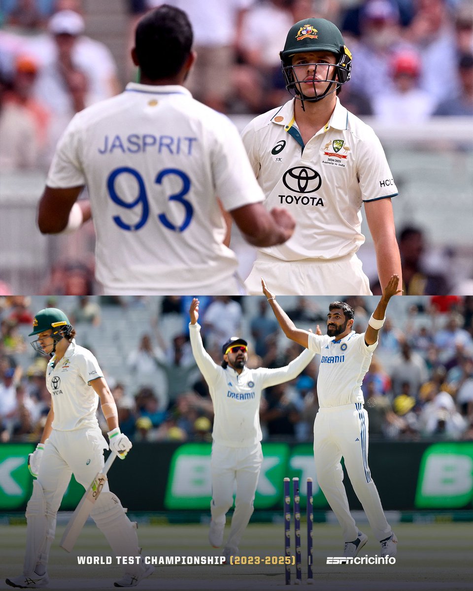🥊 Round 1: Konstas
🥊 Round 2: Bumrah
