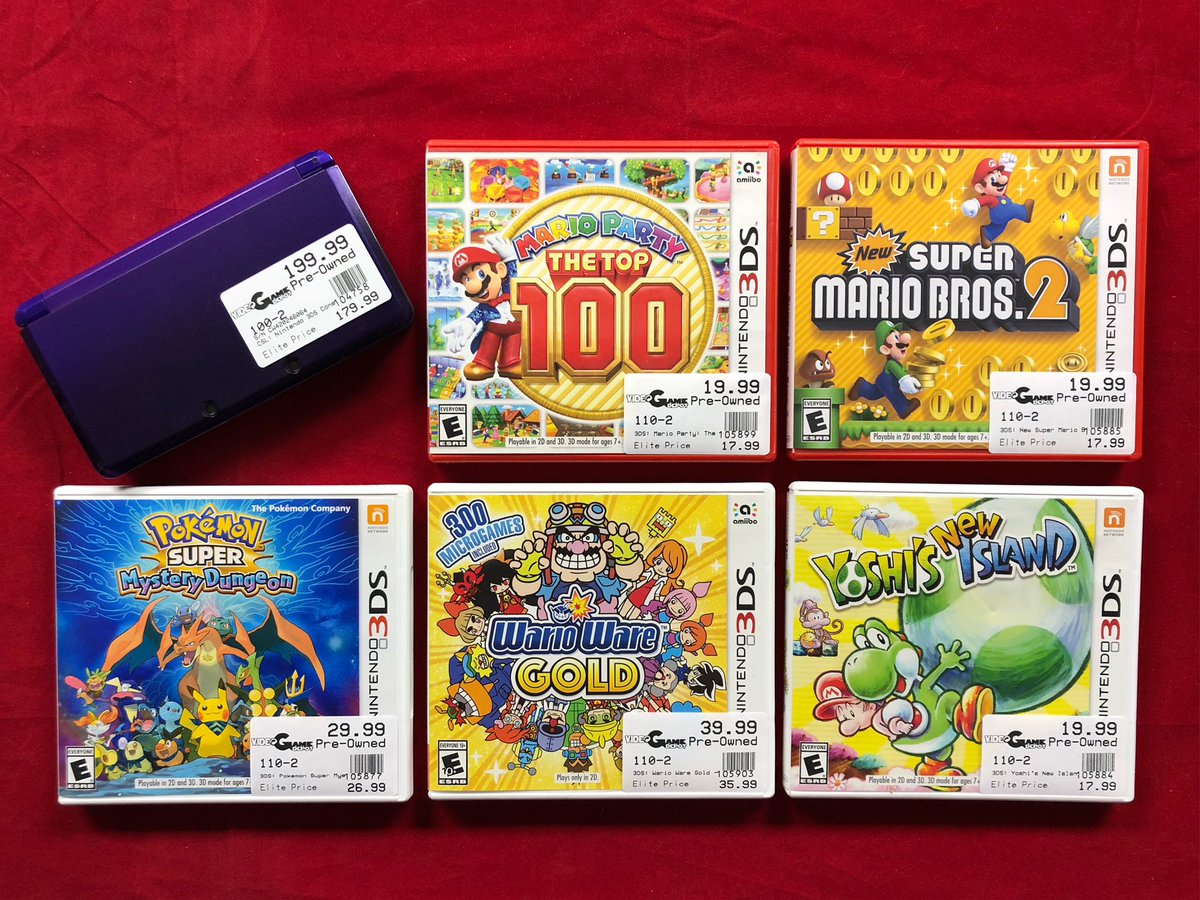 VGDAk's tweet photo. Hey👋 over here!
Come check out the #Nintendo3DS console and games we got in!
🎮
Not in #Alaska? That’s okay we ship worldwide‼️ https://t.co/stWkAuygc8
👾
Game On
#VideoGameDepot
🕹
#VGDhasitall #GameStore #VGD #VideoGames #VGDAK #RetroGameStore #mario #pokemon #Yoshi #3DSgames https://t.co/UiMFJGN7cs