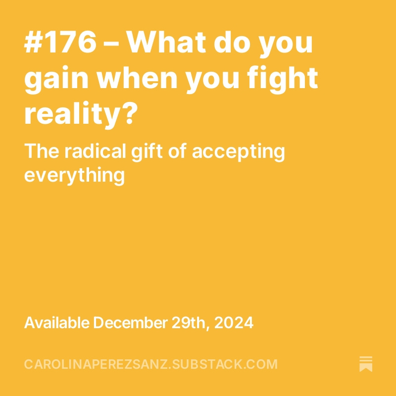 carolinaper's tweet photo. #176 – What do you gain when you fight reality? https://t.co/3oyMwcmlhS https://t.co/GYm6Tm6yM7