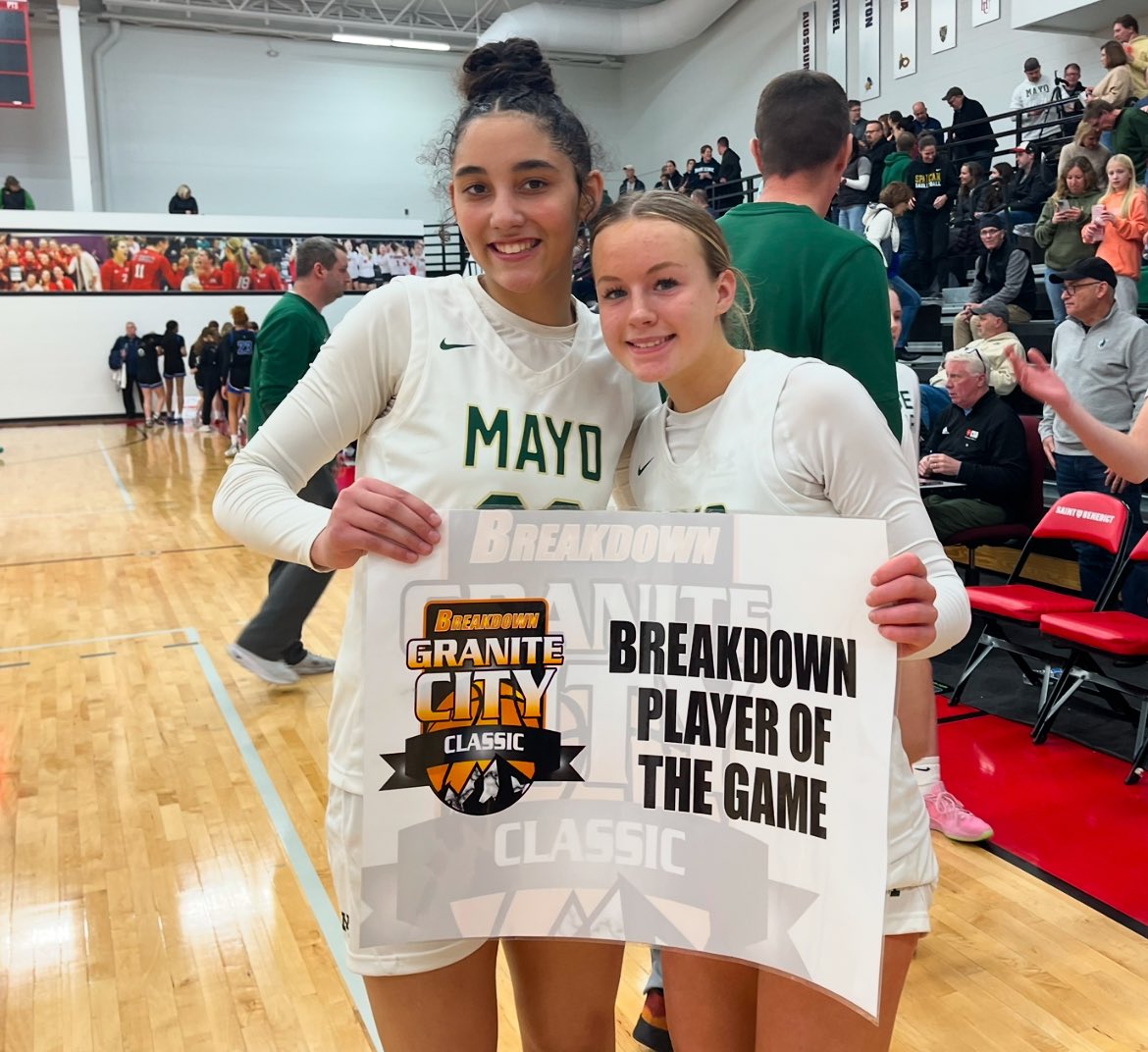 Breakdown Sports USA (@breakdownusa) on Twitter photo Terrific battle & a big win for Rochester <a href="/MayoGBB/">Mayo GBB</a> as they upset Minnetonka 68-66 at the <a href="/BreakdownUSA/">Breakdown Sports USA</a> Granite City Classic. Freshmen <a href="/maggieDyer2028/">Maggie Dyer</a> & <a href="/Amelia_E_Mills/">Amelia Mills</a> are the Players of the Game. Terrific battle & a big win for Rochester <a href="/MayoGBB/">Mayo GBB</a> as they upset Minnetonka 68-66 at the <a href="/BreakdownUSA/">Breakdown Sports USA</a> Granite City Classic. Freshmen <a href="/maggieDyer2028/">Maggie Dyer</a> & <a href="/Amelia_E_Mills/">Amelia Mills</a> are the Players of the Game.