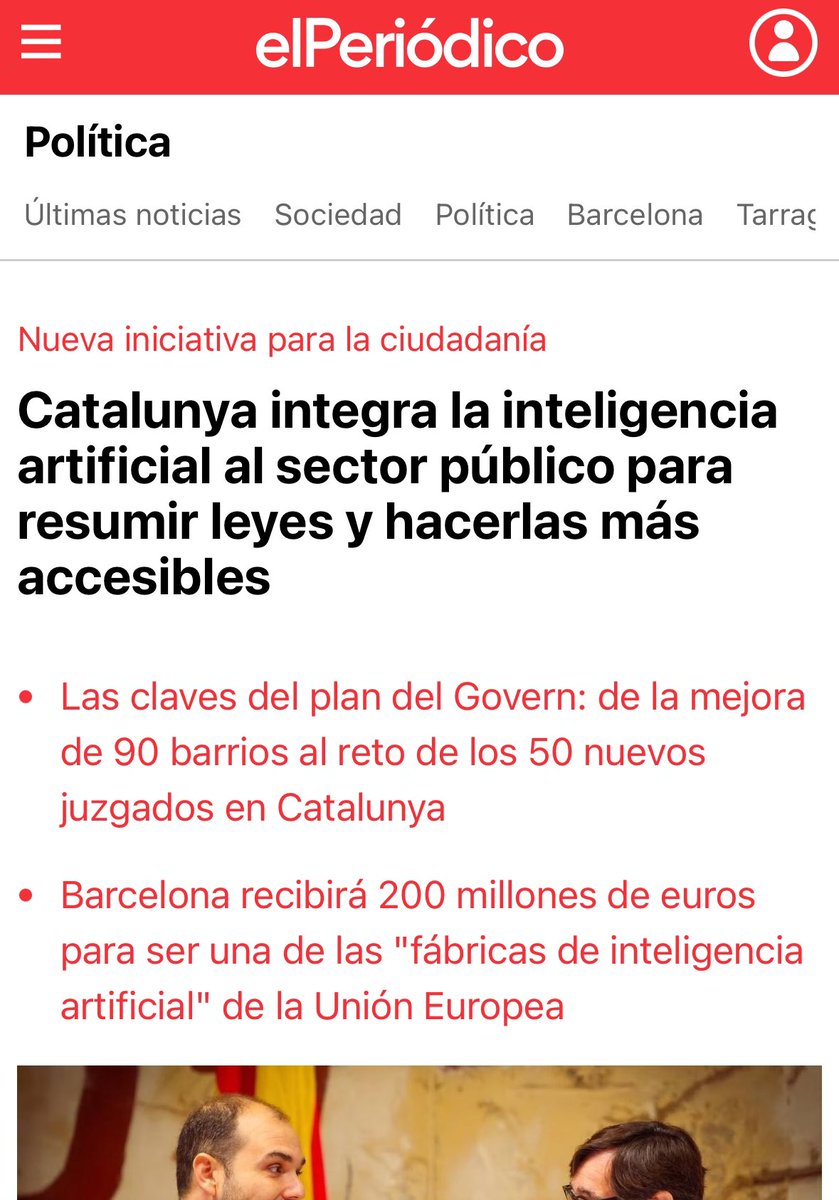 La Generalitat activa 1 eina d'IA per resumir 14.000 lleis 🤯 i fer-les més entenedores. La primera pregunta hauria de ser: D’aquestes lleis quantes en podem parar i esborrar? Després: de les que queden quantes en podem consolidar. I així anar parant la bogeria. My god.