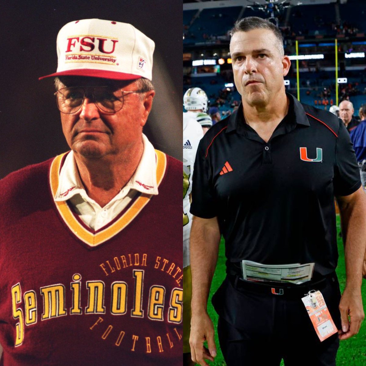 Total Bowl Game Wins Since 2008.
Bobby Bowden: 2🏆 in 2 Seasons
Miami: 1🏆 in 17 Seasons

The Legendary FSU HC Retired in 2009…