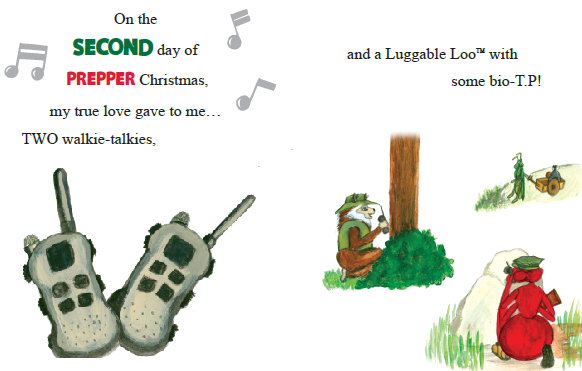 PrepperPete's tweet photo. Fun Fact: The 12 Days of Christmas START on Christmas Day!  We're catching up with a Prepper Pete twist on the classic carol. From “a partridge in a pear tree” to survival essentials, get ready for some festive surprises!

Prepping just got a little merrier. Don’t forget to share the fun—and grab YOUR copy here: https://t.co/Cv0HG5xd1V
Stay in the loop on upcoming books: https://t.co/NSmW04KGTU
#12DaysOfChristmas #PrepperPeteAndFriends #HolidayFun #LuggableLoo @relianceoutdoor