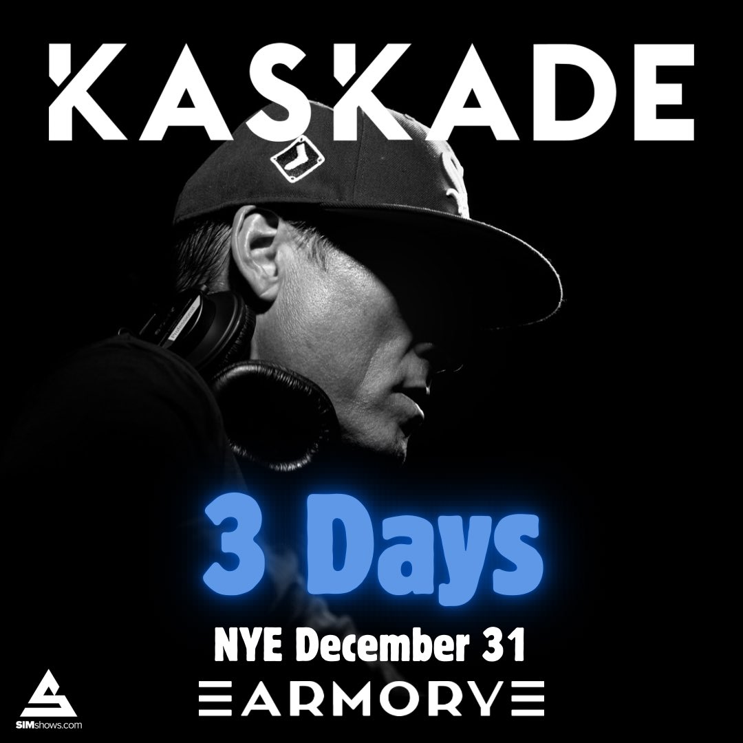 SIMshows's tweet photo. KASKADE NYE at @ArmoryMn 
Just 3 days away
🎟️Ticket Contest🎟️
One lucky winner gets a 3-pack of tickets to bring in the new year on us 😃

Qualify to win:
✅*like* &amp; RT
Winner selected and notified Monday

Tickets at https://t.co/cqUiIzW7gm https://t.co/6TM5cX5Q6b