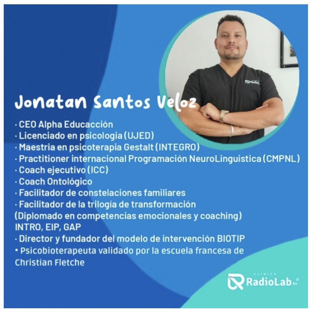CharlatanesP's tweet photo. Se llama Jonatan Israel Santos Veloz y aunque cuenta con cédula de lic. en Psicología, carece de especialidad en psicoterapia y aún así ofrece sus servicios como psicoterapeuta. Además, le hace a las constelaciones familiares, a la PNL y se dice facilitador de la transformación. https://t.co/9SJHhX9Cql