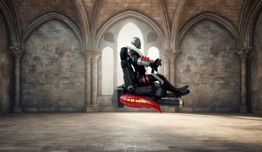 gijoepur's tweet image. Inventando con #redjackal from @super7store in adapter of @officialskeletron #roboskull #roboskullmkii