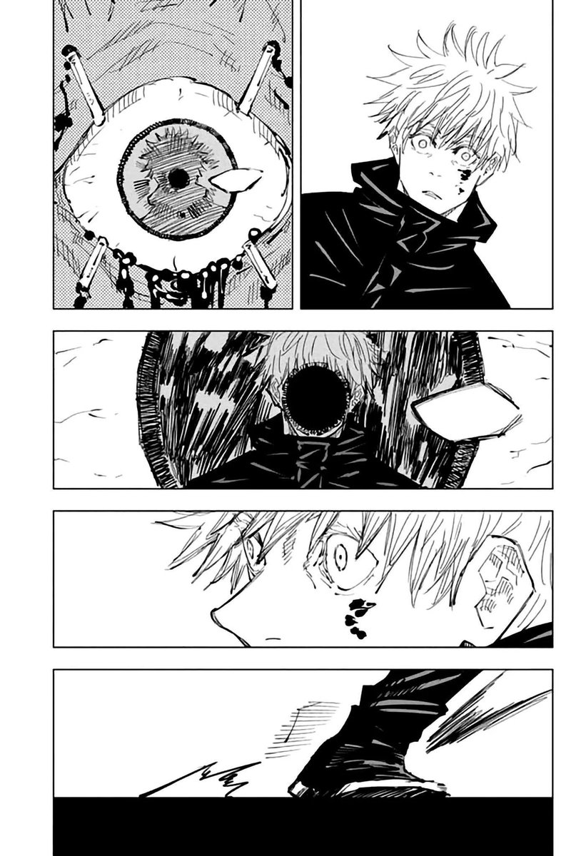 thatonegetogirl's tweet photo. the funniest thing about people who wanted gojo to return and change is that they think losing the "strongest" title would be enough to make him want to live a long life and build a family. In reality, gojo was already stripped of his powers in shibuya+ https://t.co/OWuSBXQnZR