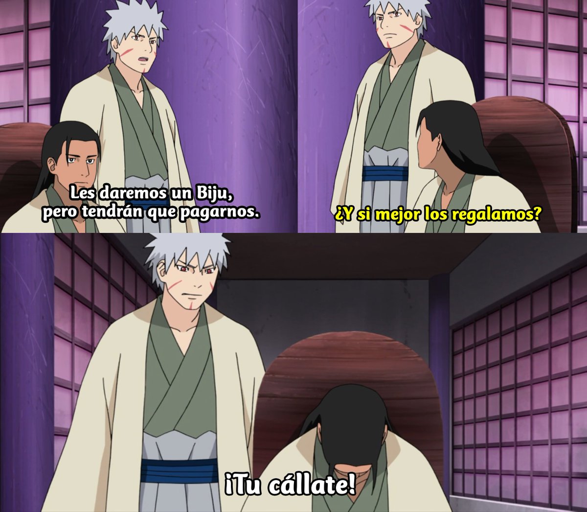 Sólo Tobirama humillaba al Dios de los Ninja delante de todos los Kage📷
-Naruto Shippuden capítulo 382.