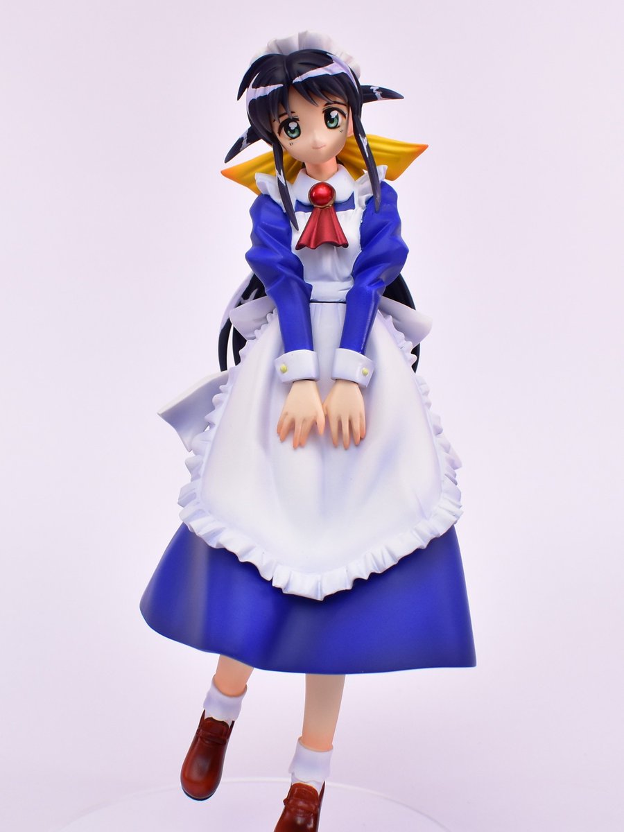 Tom_K_8848's tweet image. 完成しました!!
「まほろまてぃっく」安藤まほろ
エポック社製ガレージキット、
冬音様 @tone_amehare様原型
2001年発売
オタクになりたての頃の思い出のキャラ。エポック社がガレキ作ってたの!?と作り始めた一品。全体的に形状修正、表面処理を要し、過去1番苦労した作品。喜びもひとしおです