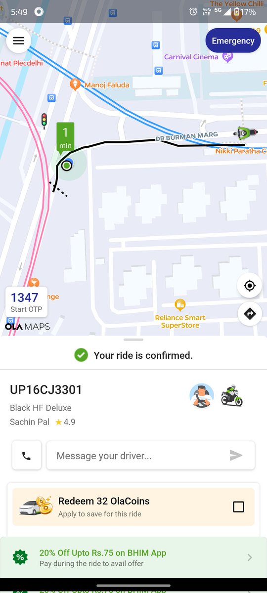 vlogsofab's tweet photo. Delhi Anand Vihar Ola driver's arbitrariness, after booking the ride, he asks the price and then cancels it, the money Ola is giving them does not matter, he is telling the wrong money. 1 bike and 1 car driver did this today Stop using it.
@Ola_Delhi @Olacabs @bhash 
#ola https://t.co/IZhjlqWZNB