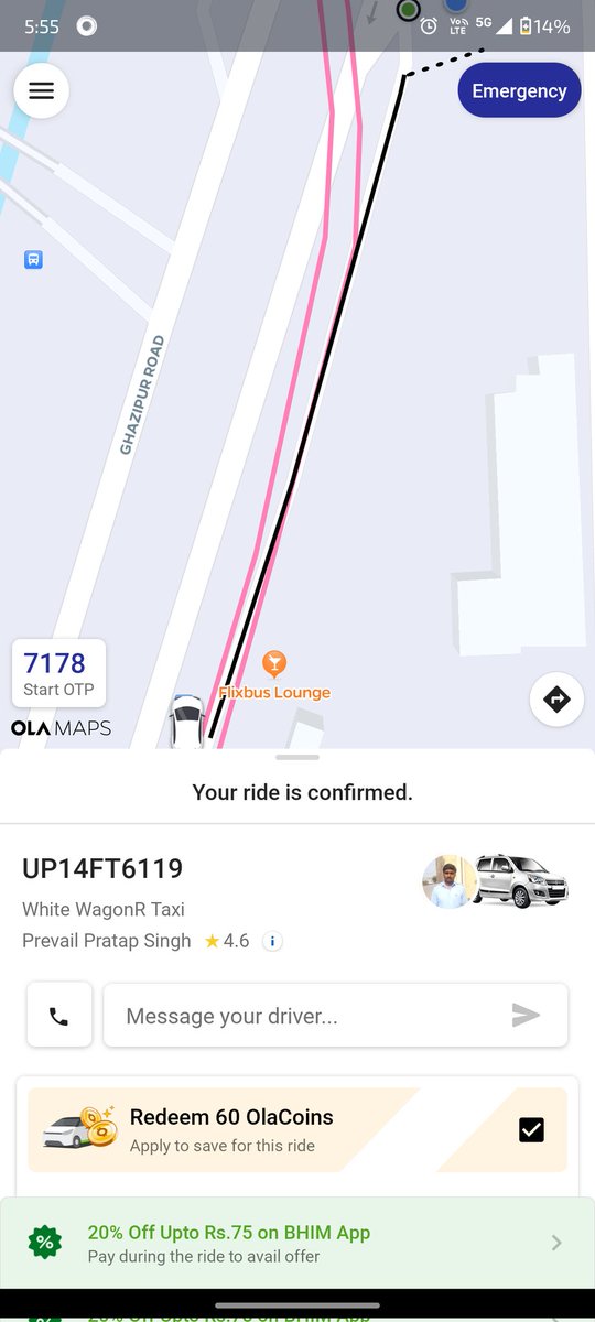 vlogsofab's tweet photo. Delhi Anand Vihar Ola driver's arbitrariness, after booking the ride, he asks the price and then cancels it, the money Ola is giving them does not matter, he is telling the wrong money. 1 bike and 1 car driver did this today Stop using it.
@Ola_Delhi @Olacabs @bhash 
#ola https://t.co/IZhjlqWZNB