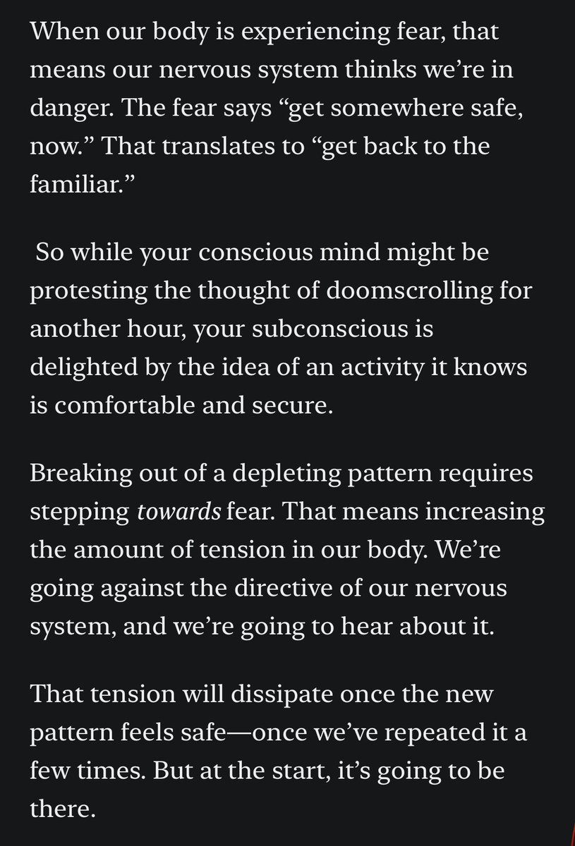 scottdomes's tweet image. breaking old patterns means stepping into tension, rather than trying to avoid it