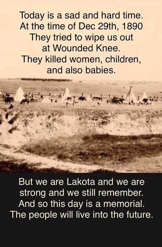HaidaPrincess's tweet photo. ๐ชถ๐ชถ๐๐พ'Dec 29th: (Wounded Knee, SD to Pine Ridge, SD). Laura Walsh: Omaka Tokatakiya / Future Generations ๐#Ride'
(Dec 28, 2024)
๐ชถ๐ชถ๐#FutureGenerationsRide #BigFootRide #OmakaTokatakiya #NativeAmericans https://t.co/FnUEWKpU3l