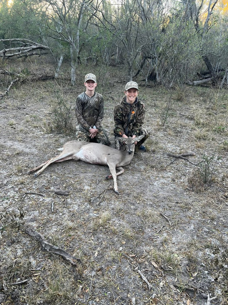 Kids filling the freezer with venison.  Another awesome day in the field #venison #food #kids