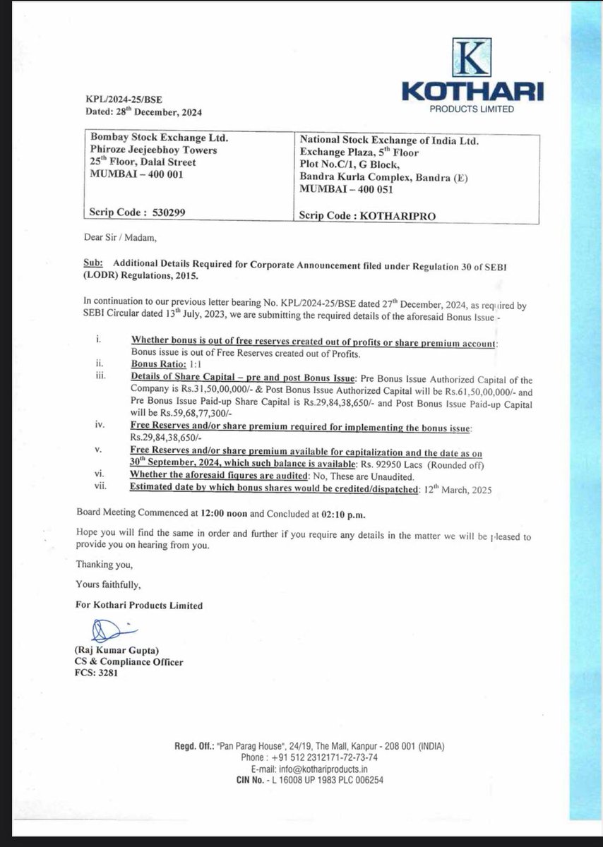 Vivek_Ruparel's tweet image. #BONUS #KOTHARIPRO

Bonus Ratio 1:1