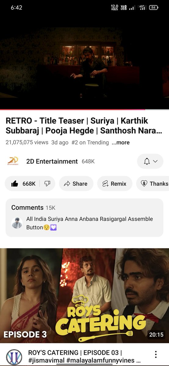 Sreehar00286456's tweet image. #Vaadivaasal #Suriya44 #RetroTeaser #Retro #Mohanlal #Mammootty #Dq 
Please make 700k likes today
Please make 700k likes today🔥