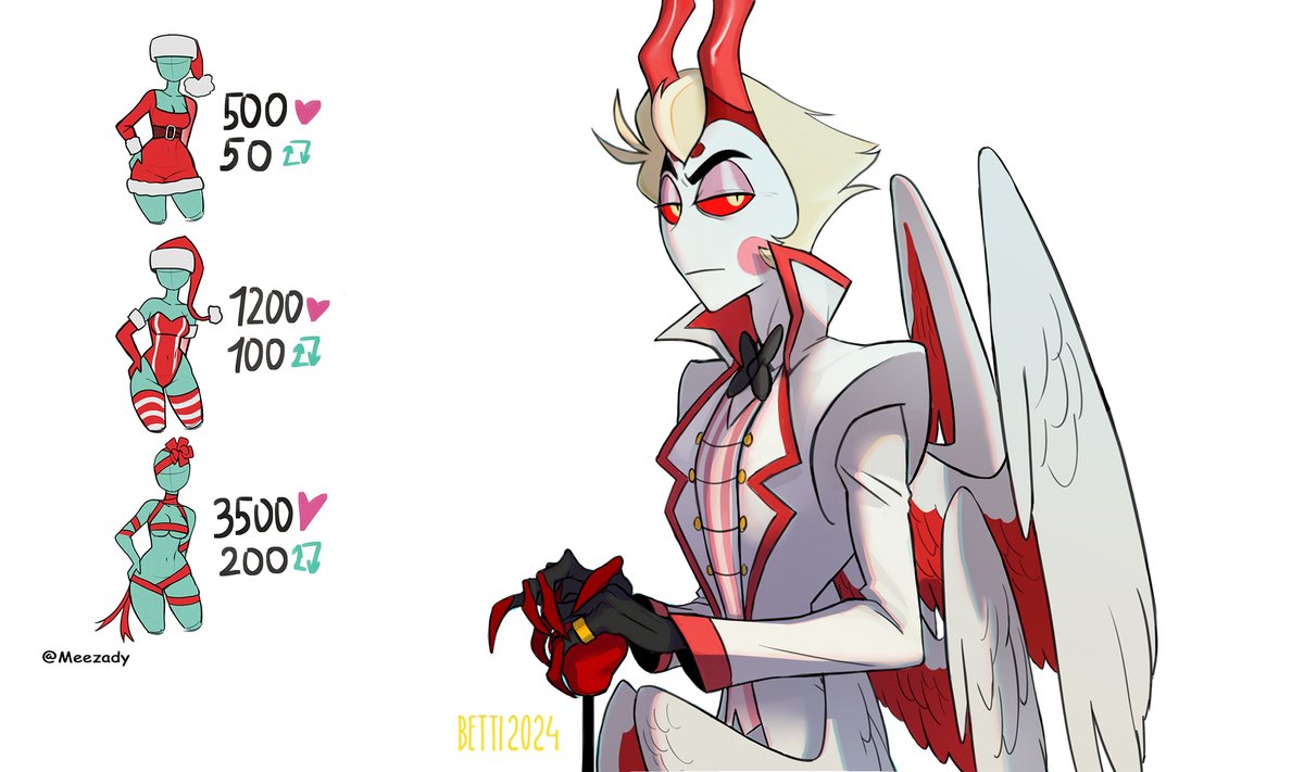 betti2024hun's tweet photo. Lucifer, The King of Hell 🤌 🫴
... okay I wanted to draw something stupid before the end of the year...👀 all 3 would look amazing on him 🫦 https://t.co/6j9Ybqxly8