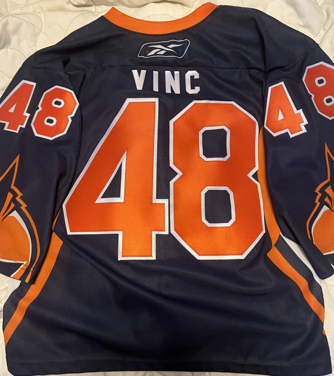 Myers22Tim's tweet photo. @Vno48 Hey there Matt I’m a huge fan of urs ever since u played in orlando i even have ur jersey was curious if there’s anywhere to get a jersey signed but u from the bandits :) and ill be watching from florida https://t.co/2GIKQvSm07