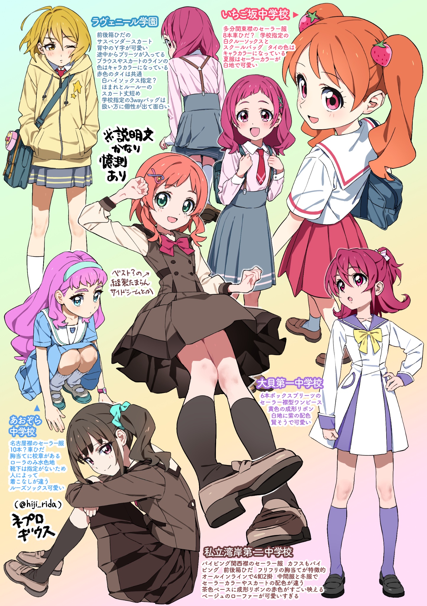 アニメキャラ制服図鑑 ネプロギウス on X: 
