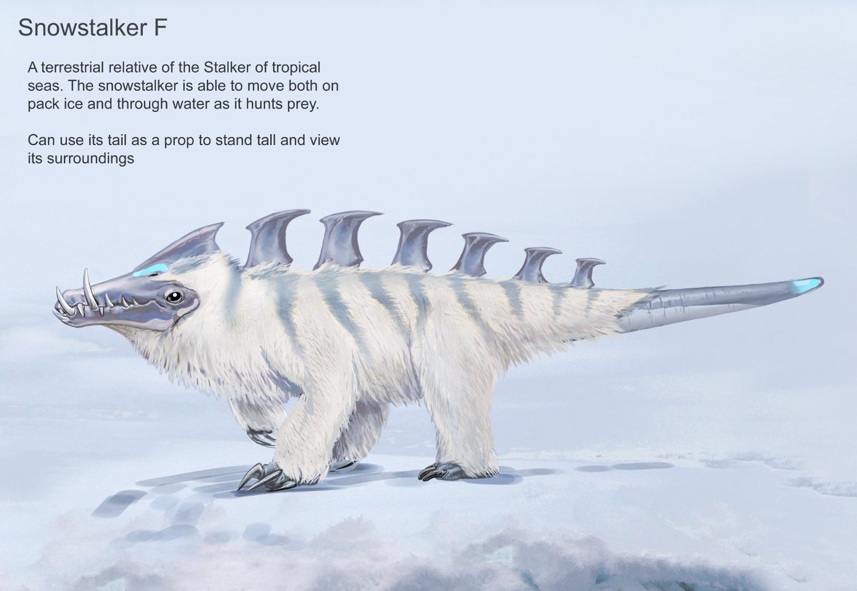 tomajjs's tweet photo. Man Snowstalkers look like such good fellas but then I learn how aggressive they are. The death animation looks like my darkest nightmares. 
I mean no harm. Violence is not the answer!
I wish they could be more friendly.
If not friend, why friend shaped? https://t.co/8D0P5r2pUp