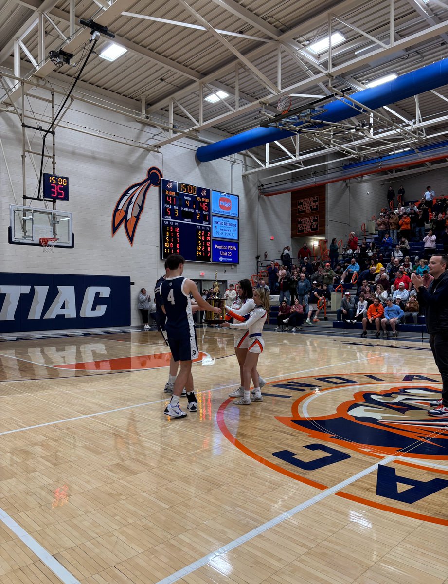 PHTonline's tweet photo. @NewTrierBBB outlasts @greatandgritty 46-41 to take home 5th place! 

@cmk4_ led the team with 19 points

#pht2024 https://t.co/eC6MdHm02K