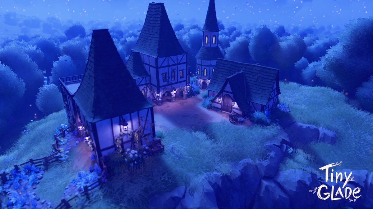 marajaden's tweet photo. #TinyDaily #TinyGlade Gnome Village - better by night https://t.co/SL7H60hsb3