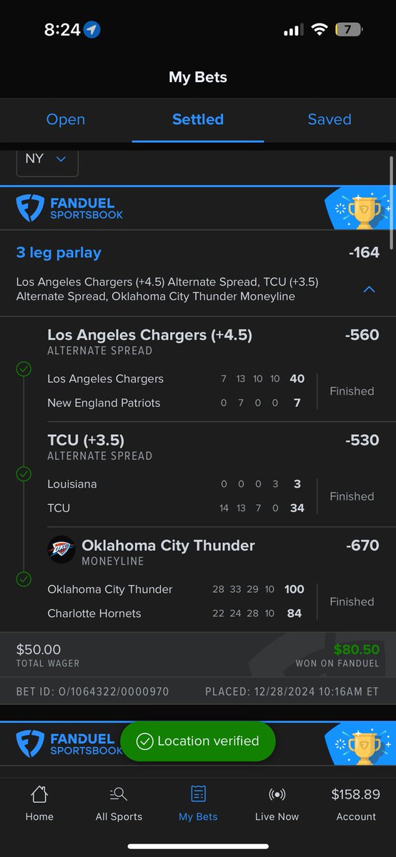PPLocks1's tweet image. FULL SWEEP‼️‼️

DISCORD GOES 3-0 ON THE DAY AND IS UP 14U TODAY💸💸

ALL OUR PLAYS ARE FREE DONT MISS OUT👀👀
 
OUR LIVE BET +700 ALSO CASHES

discord.gg/EUdhFE6A

#GamblingTwitter #GamblingX #GamblingCommunity #fanduel #bettingtips #bettingexpert #PrizePicks #parlay #fliff