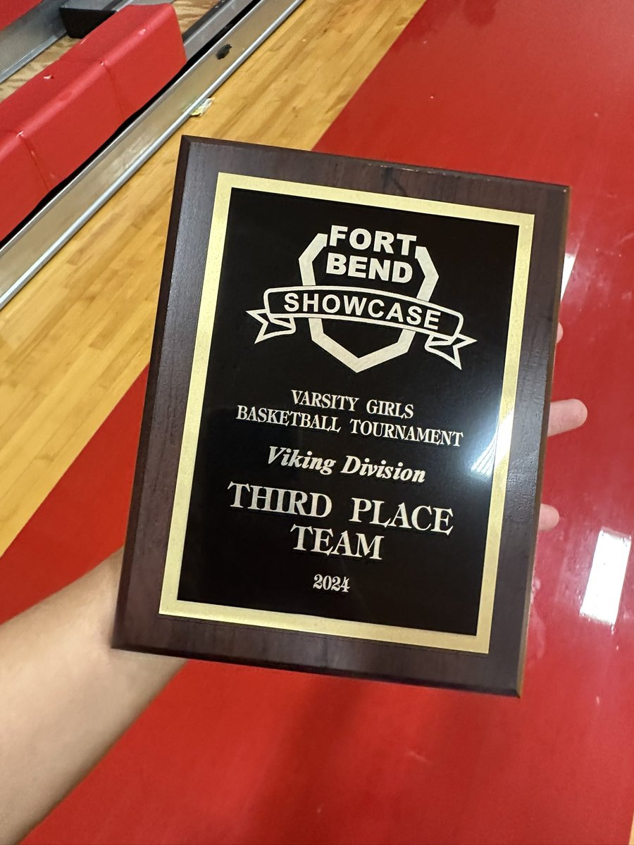 Proud of our group! They earned it! Thank you to <a href="/FBISDAthletics/">Fort Bend ISD Athletics</a> for a first class tournament!