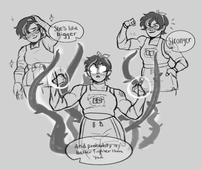 avenitaaa's tweet photo. What a woman! 💚💛
#huntlow #theowlhouse #fanart https://t.co/28LuA3oaTQ