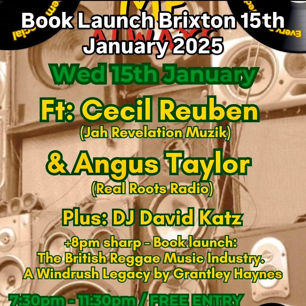 Published, out and available now, The British Reggae Industry. A Windrush Legacy: My Story. Hope to see you at the launch🔥🔥🔥🔥🔥wheelerstreetproducts.co.uk too reserve a place at the launch