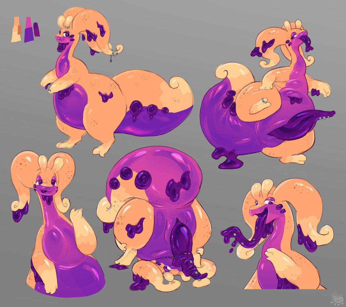 My new Goodra Sheri, done by the absolute legend <a href="/reshirii/">@reshirii.bsky.social</a>