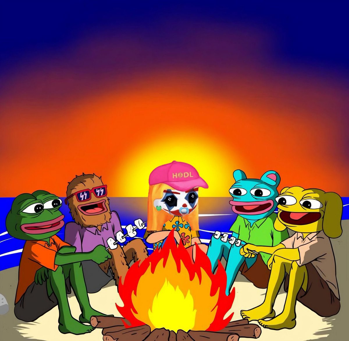 Enjoying the holidays with my friends. 

Retar Dia. 🤡🫵💅🏽