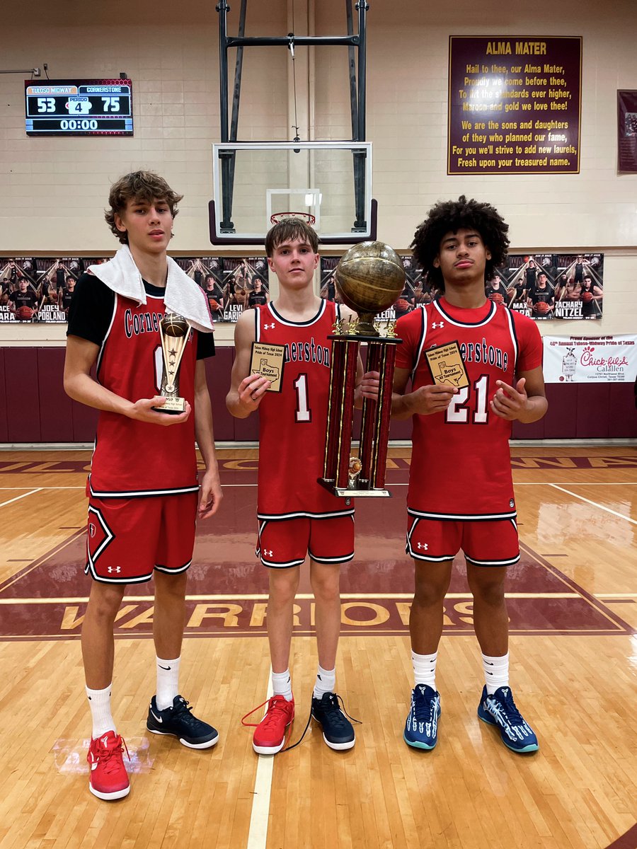 2024 Pride of Texas Champions 🏆
Finishing the weekend, 4️⃣-0️⃣
• MVP- 2025, SF | Ben Wagner <a href="/BenWagner2025/">Benjamin Wagner</a> 
• All Tournament- 2025, SG | Carter Crist <a href="/Carter_crist23/">Carter Crist</a> 
• All Tournament- 2027, SF | Jaaden Johnson <a href="/JaadenJohnson/">Jaaden Johnson</a>