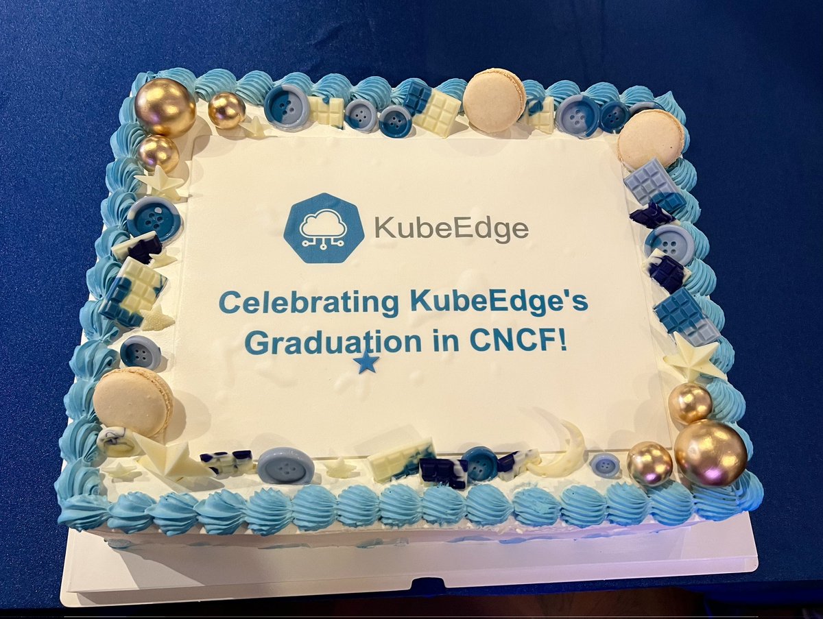 kevinwzf0126's tweet photo. Celebrated the graduation of #KubeEdge in @CloudNativeFdn together with the community contributors and discussed future plans. The immersive discussions were enjoyable and highly rewarding. Looking forward to seeing KubeEdge thrive on its new journey! https://t.co/wENM8xjGsF