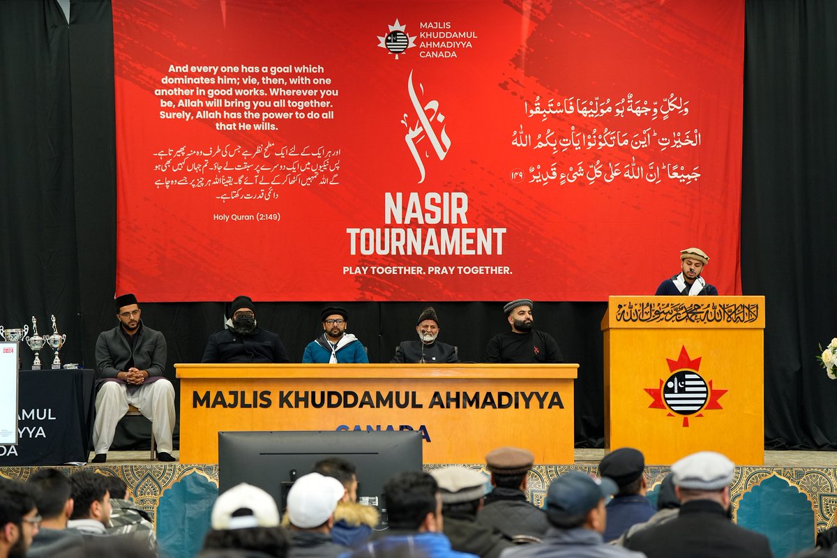 AMYASports's tweet photo. Highlights from the opening session of the 𝗡𝗔𝗦𝗜𝗥 𝗧𝗢𝗨𝗥𝗡𝗔𝗠𝗘𝗡𝗧 on December 27, 2024

🗓️ December 27 - 29, 2024
📍 Tahir Hall, Vaughan, ON

Featuring teams from Regional Chapters of Ahmadiyya Muslim Youth Association Canada.

#NasirTournament #Basketball https://t.co/u3zBay3ljz