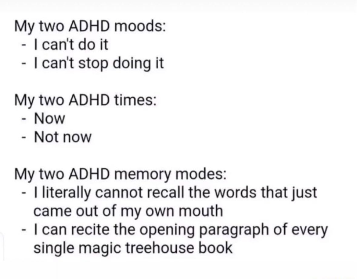ADHD Memes tweet media