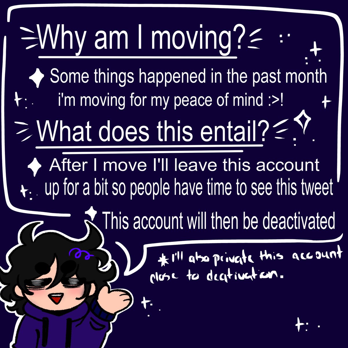 deactiveaster's tweet image. I am moving accounts officially!! I’ll be moving to my new main under the old user here @exe_error this account has had a good run retweets would be appreciated and I hope I see yall around.
I will deactivate this account after awhile has passed enough time for the move itself