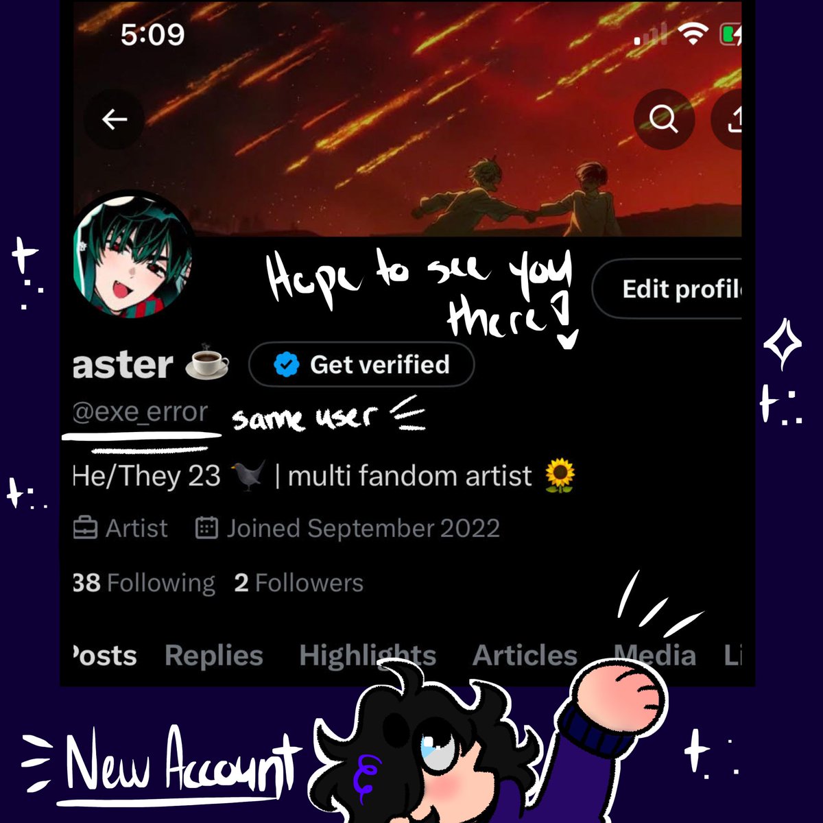 deactiveaster's tweet image. I am moving accounts officially!! I’ll be moving to my new main under the old user here @exe_error this account has had a good run retweets would be appreciated and I hope I see yall around.
I will deactivate this account after awhile has passed enough time for the move itself